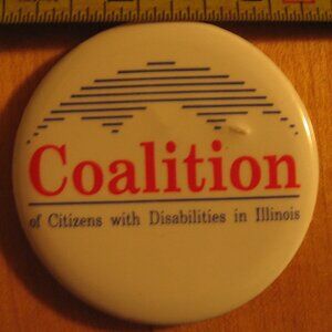 Coalition of Citizens with Disabilities in Illinois Pinback Button